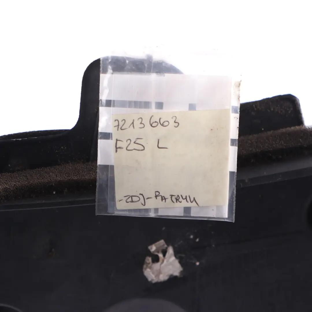 Compartiment moteur Support de panneau de garniture gauche pour BMW X3 F25 à propos du numéro de pièce 7213663 BMW X3 F25 Compartiment moteur Support de panneau de garniture gauche - SKU 7213663 - Numéro de pièce 7213663