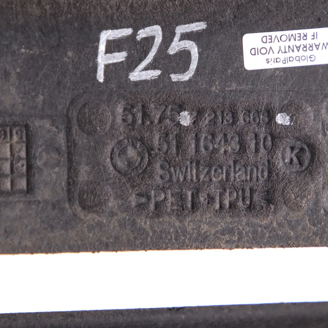 BMW X3 F25 X4 F26 Underfloor Coating Center Protection Underfloor - SKU 7213668 - Part number 7213668
