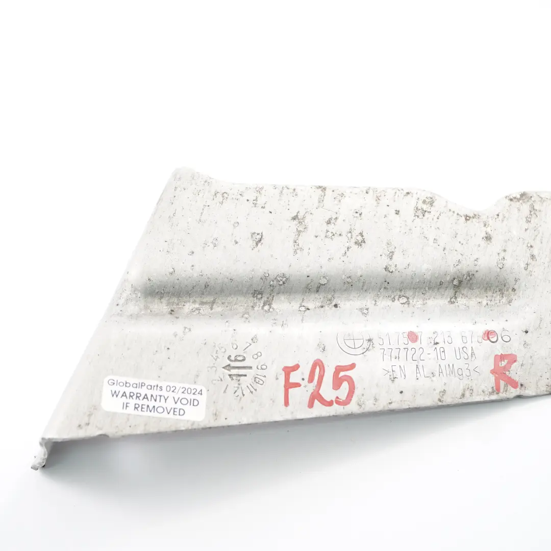 Support Sous-caisse Habillage Extérieur Avant Droit pour BMW X3 F25 à propos du numéro de pièce 7213678 BMW X3 F25 Support Sous-caisse Habillage Extérieur Avant Droit - SKU 7213678 - Numéro de pièce 7213678