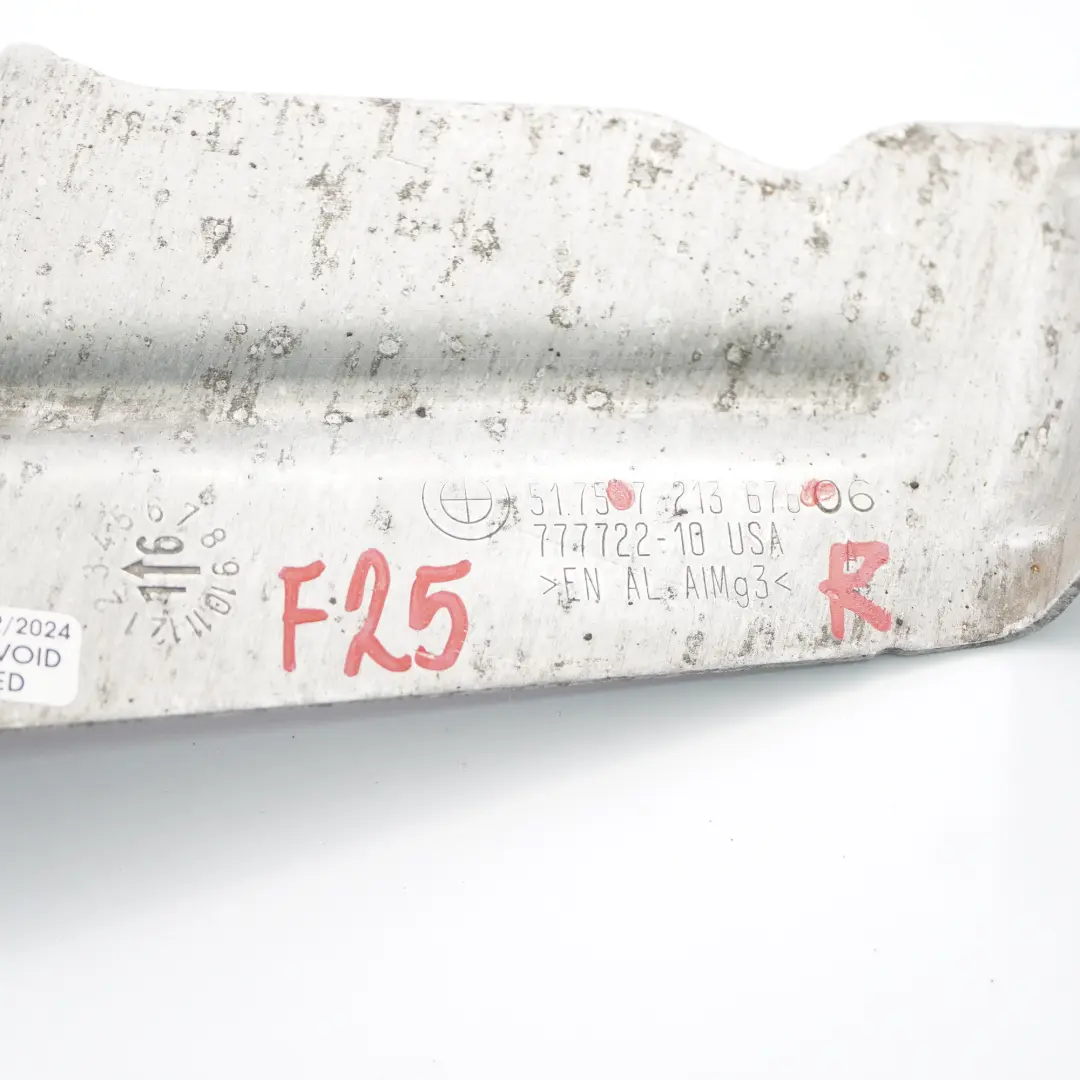 Staffa Sottoscocca pannellatura esterna anteriore destra per BMW X3 F25 con numero di parte 7213678 BMW X3 F25 Staffa Sottoscocca pannellatura esterna anteriore destra - SKU 7213678 - Numero di parte 7213678