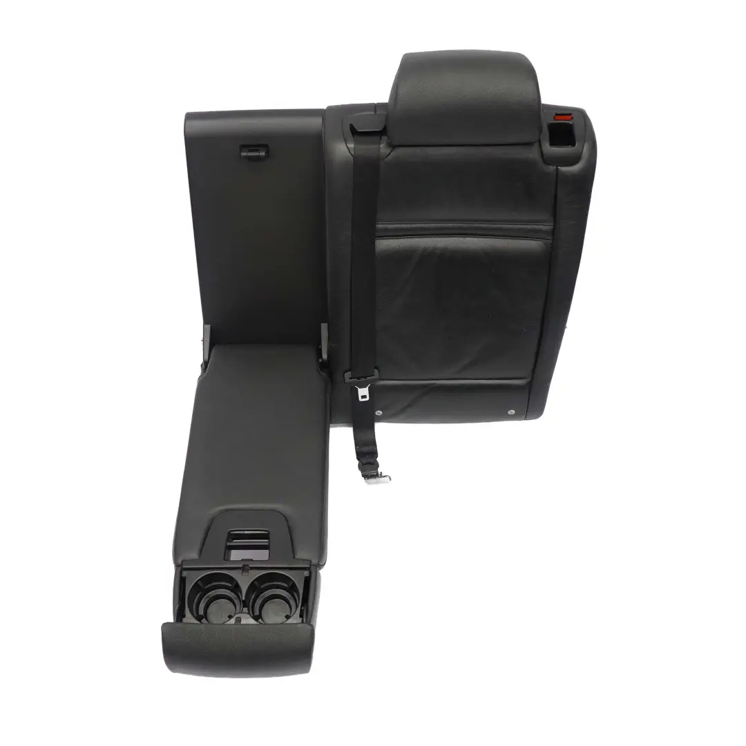 Backrest Rear Left N/S Armrest Cup Holder Black Leather Nevada to BMW X5 E70 Seat with Part number 7213792 BMW X5 E70 Seat Backrest Rear Left N/S Armrest Cup Holder Black Leather Nevada - SKU 7213792 - Part number 7213792