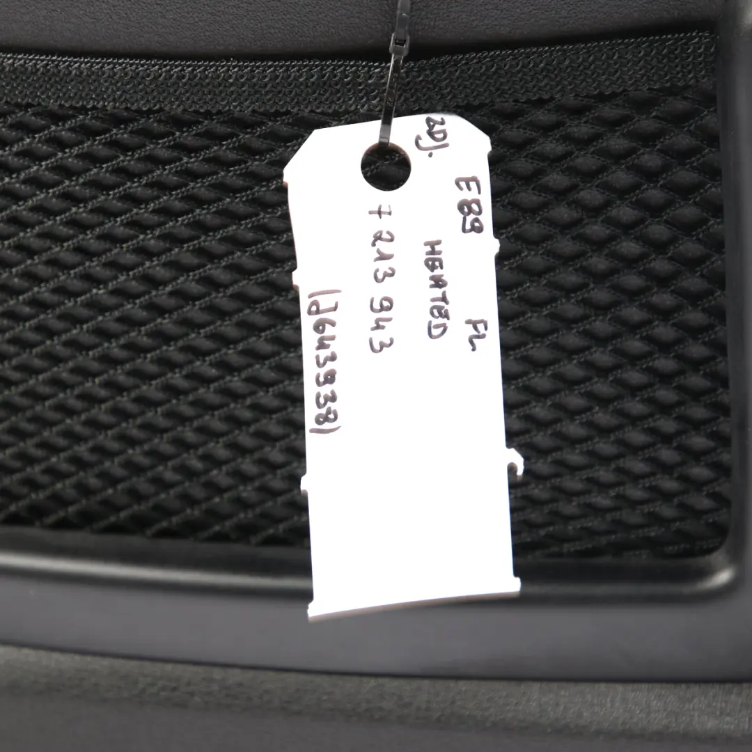  Front Seat BMW Z4 E89 Roadster Sport Heated Left N/S Black Leather Kansas - SKU 7213943 - Part number 7213943