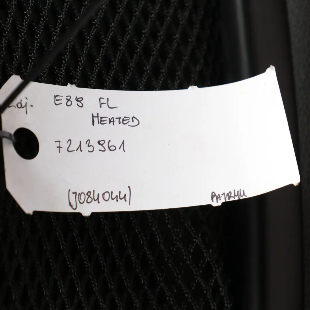 BMW Z4 E89 Asiento Delantero Sport Calefaccionado Izquierdo Cuero Negro Kansas - SKU 7213961 - Número de pieza 7213961