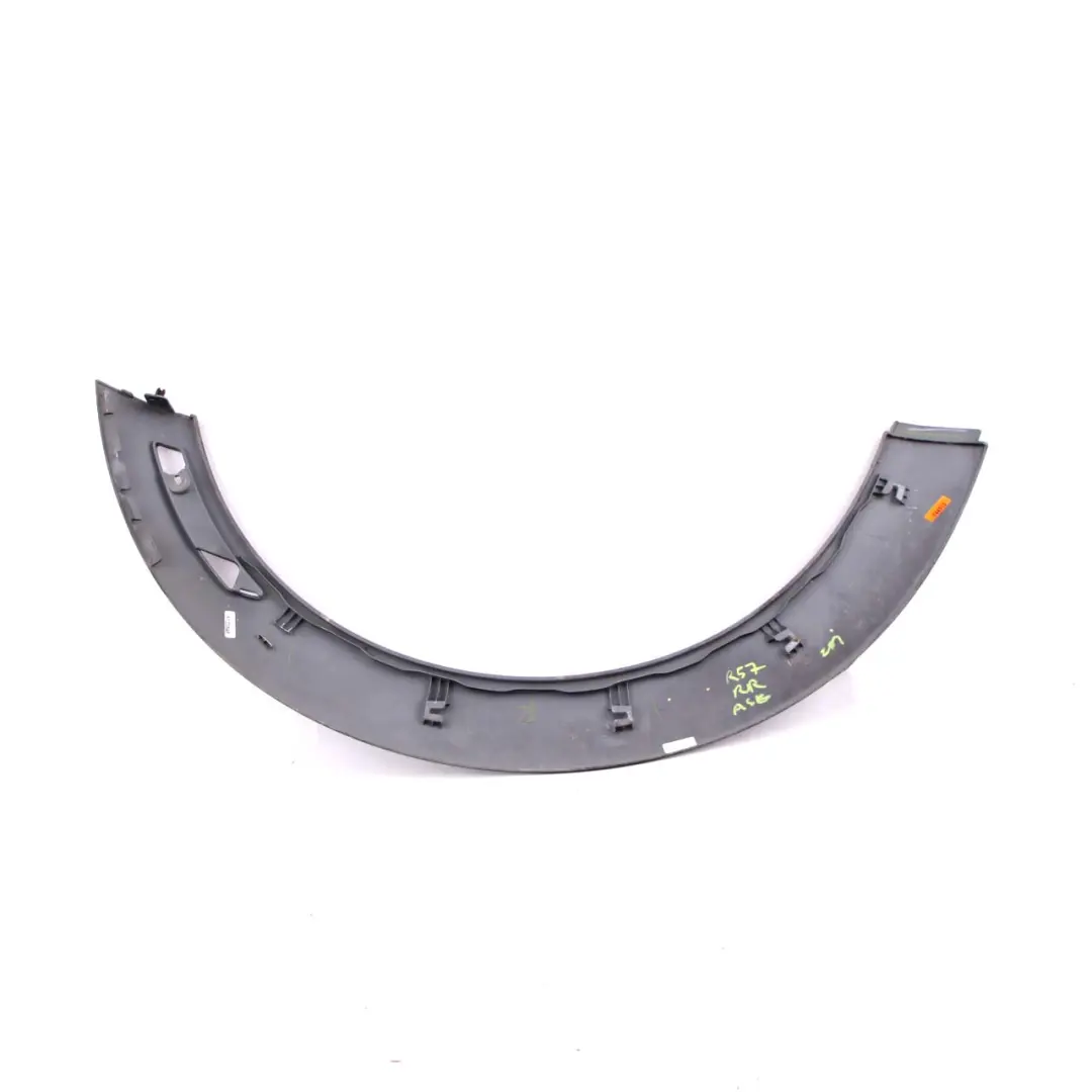 Arch Cover Mini R56 R57 LCI Aerokit Rear Right O/S Astro Black A25 to Wheel with Part number 7216070 Wheel Arch Cover Mini R56 R57 LCI Aerokit Rear Right O/S Astro Black A25 - SKU 7216070-ASB1 - Part number 7216070