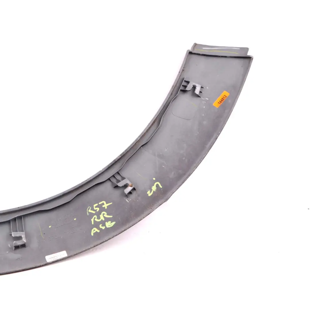 Arch Cover Mini R56 R57 LCI Aerokit Rear Right O/S Astro Black A25 to Wheel with Part number 7216070 Wheel Arch Cover Mini R56 R57 LCI Aerokit Rear Right O/S Astro Black A25 - SKU 7216070-ASB1 - Part number 7216070