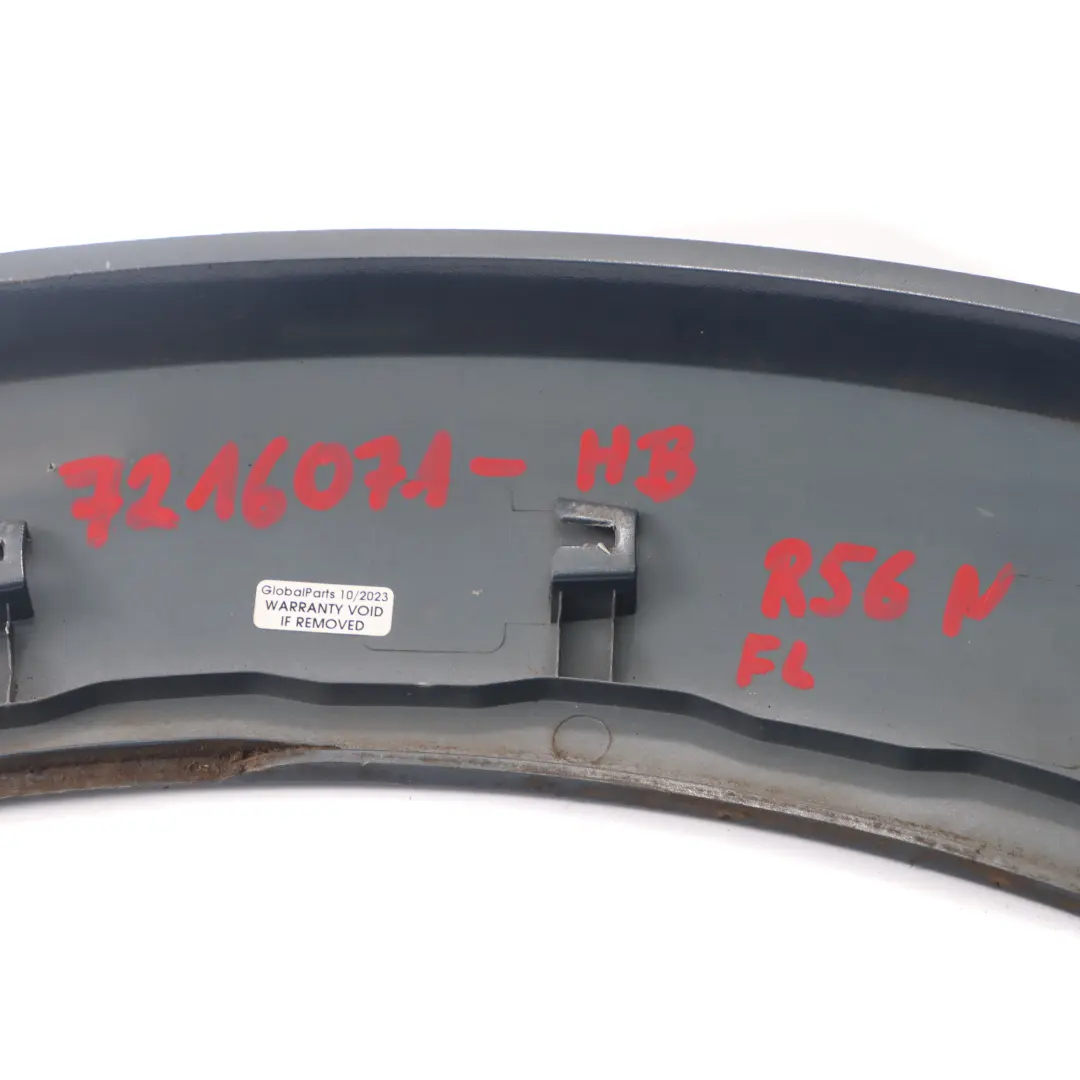 Aerokit Cover Wheel Arch Front Left N/S Horizon Blue - A93 to Mini R56 R57 LCI JCW with Part number 7216071 Mini R56 R57 LCI JCW Aerokit Cover Wheel Arch Front Left N/S Horizon Blue - A93 - SKU 7216071-HB - Part number 7216071