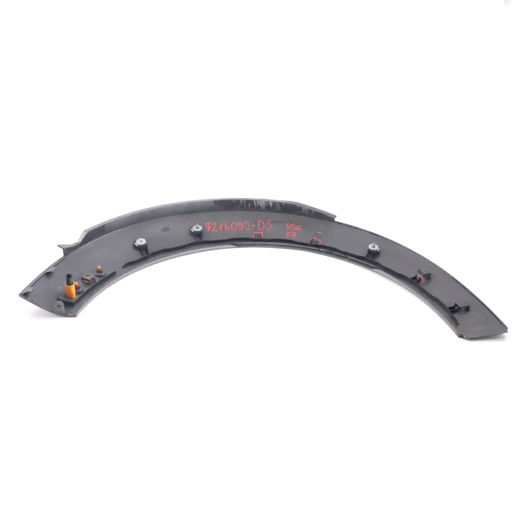 Mini R56 R57 LCI Garniture d'aile avant droite Dark Silver Metallic - 871 - SKU 7216072-DS - Numéro de pièce 7216072