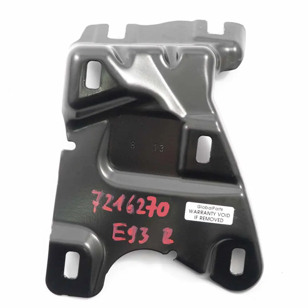 Folding Top Mount BMW E93 LCI Compartment Holder Bracket Right O/S to with Part number 7216270 Folding Top Mount BMW E93 LCI Compartment Holder Bracket Right O/S - SKU 7216270 - Part number 7216270