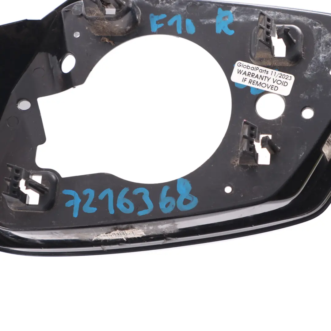 Wing Mirror Frame BMW F10 F11 High Gloss Ring Cover Trim Right O/S to with Part number 7216368 Wing Mirror Frame BMW F10 F11 High Gloss Ring Cover Trim Right O/S - SKU 7216368 - Part number 7216368