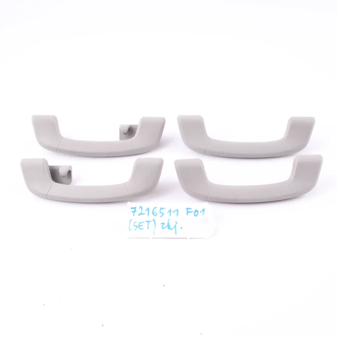 BMW F01 F02 Set Intérieur Avant Arrière Gauche Droite Poignée de toit Gris - SKU 7216511 - Numéro de pièce 7216511