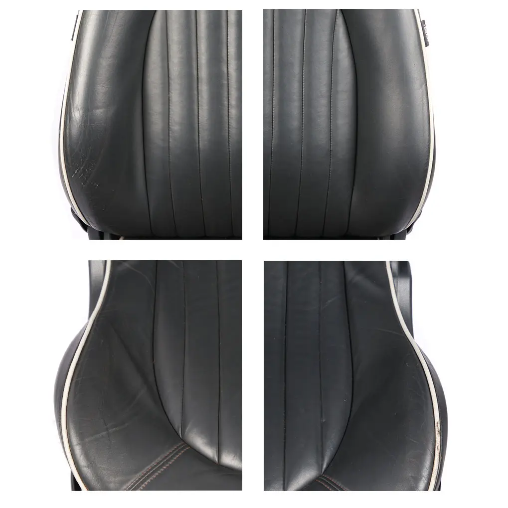 Leather Seats Mini R52 Sport English Side Walk Panther Black Front Rear Seat to with Part number 7216906 Leather Seats Mini R52 Sport English Side Walk Panther Black Front Rear Seat - SKU 7216906-1 - Part number 7216906