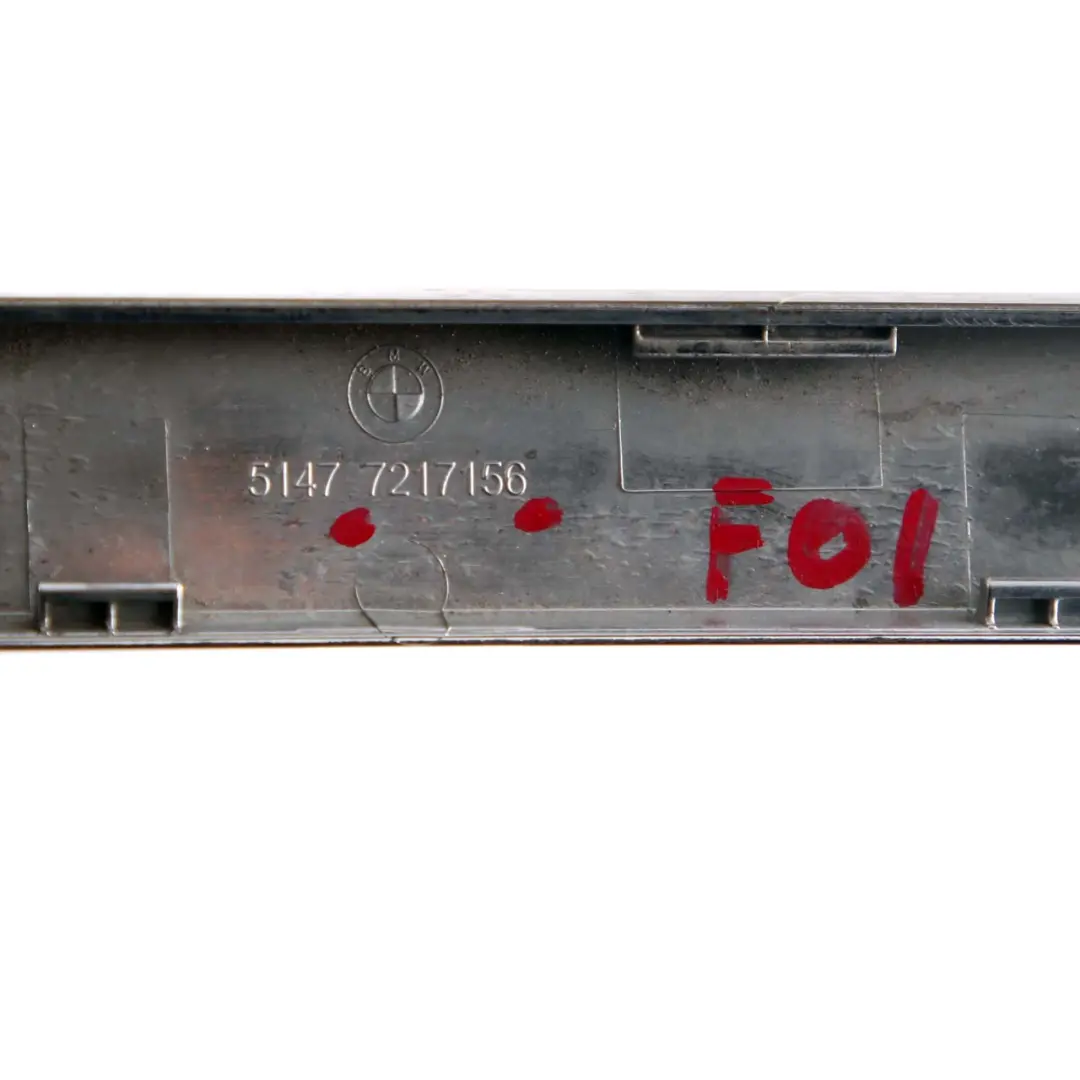 BMW 7 Series F01 F02 F04 Rear Trunk Lid Tailgate Cover Trim Strip Chrome - SKU 7217156 - Part number 7217156