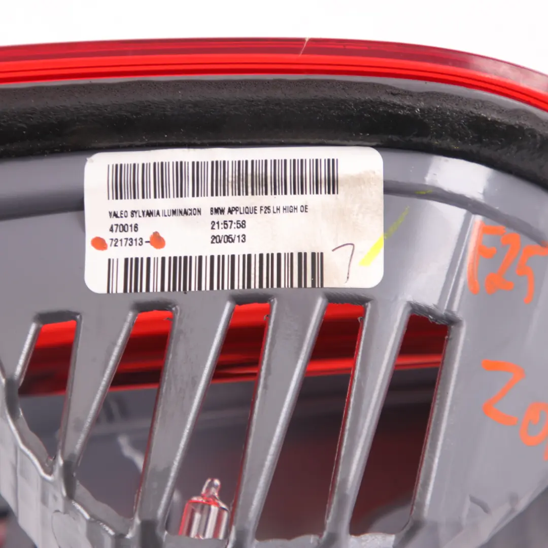 Rücklicht LED-Lampenleiste im Kofferraumdeckel Heckklappe links für BMW X3 F25 mit Teilenummer 7217313 BMW X3 F25 Rücklicht LED-Lampenleiste im Kofferraumdeckel Heckklappe links - SKU 7217313 - Teilenummer 7217313