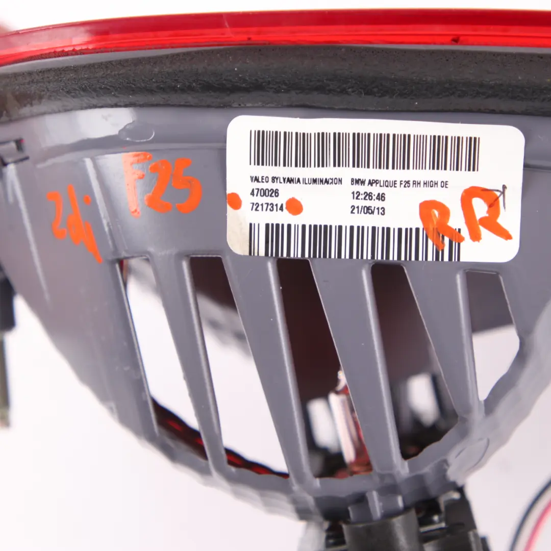 Light LED Lamp Trim In Trunk Lid Tailgate Right O/S to BMW X3 F25 Rear with Part number 7217314 BMW X3 F25 Rear Light LED Lamp Trim In Trunk Lid Tailgate Right O/S - SKU 7217314 - Part number 7217314