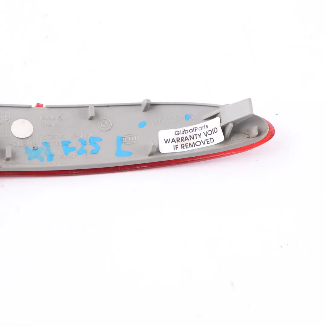 Lamp Reflector Rear Left N/S Bumper Trim Reflection Red BMW X3 F25 - SKU 7217315 - Part number 7217315