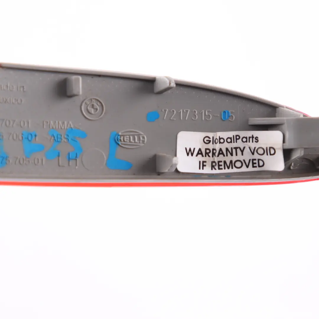 Lamp Reflector Rear Left N/S Bumper Trim Reflection Red BMW X3 F25 - SKU 7217315 - Part number 7217315