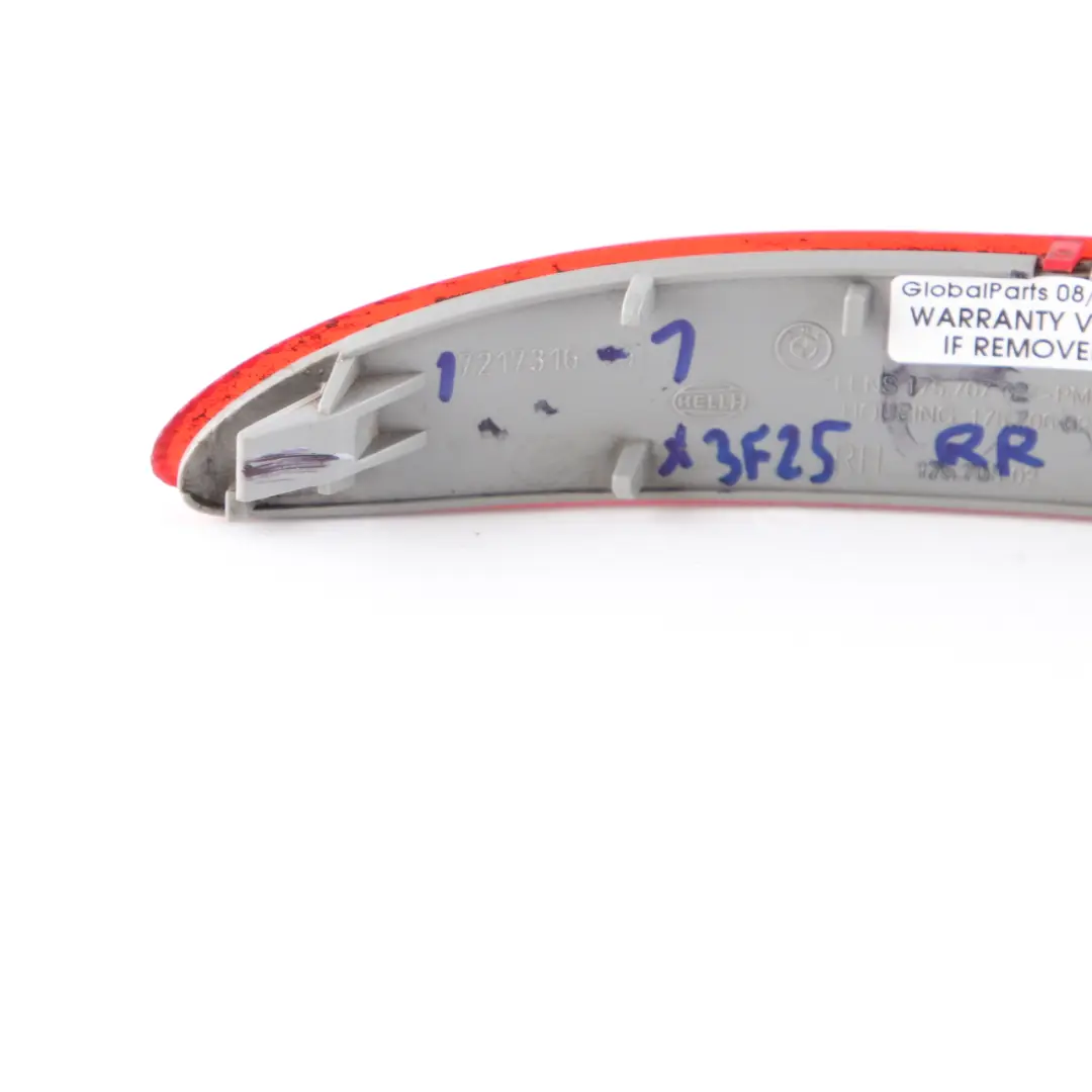 Lamp Reflector Rear Right O/S Bumper Trim Reflection Red to BMW X3 F25 with Part number 7217316 BMW X3 F25 Lamp Reflector Rear Right O/S Bumper Trim Reflection Red - SKU 7217316-1 - Part number 7217316