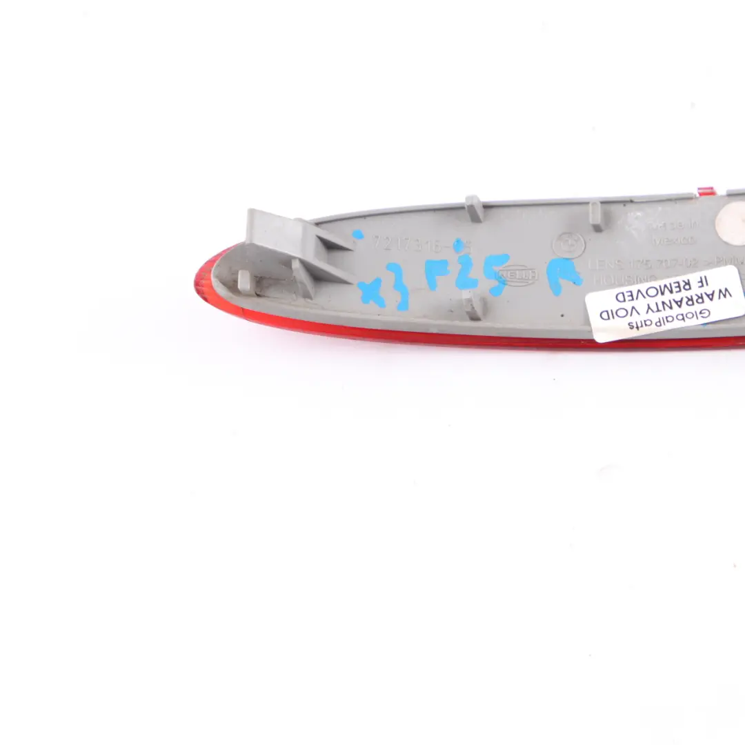 Lampada Riflettore Paraurti Posteriore Destro Riflesso Rosso per BMW F25 con numero di parte 7217316 BMW F25 Lampada Riflettore Paraurti Posteriore Destro Riflesso Rosso - SKU 7217316 - Numero di parte 7217316