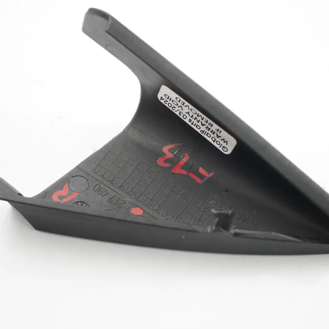 Trim BMW F13 F12 F06 Front Door Corner Moulding Interior Right Black to with Part number 7217490 Trim BMW F13 F12 F06 Front Door Corner Moulding Interior Right Black - SKU 7217490 - Part number 7217490