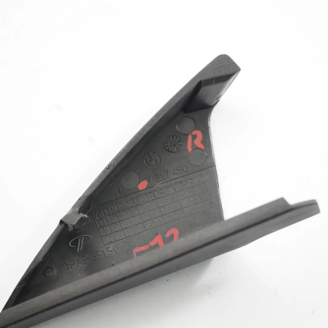  Embellecedor BMW F13 F12 Moldura Esquina Puerta Delantera Derecha Negro - SKU 7217490 - Número de pieza 7217490