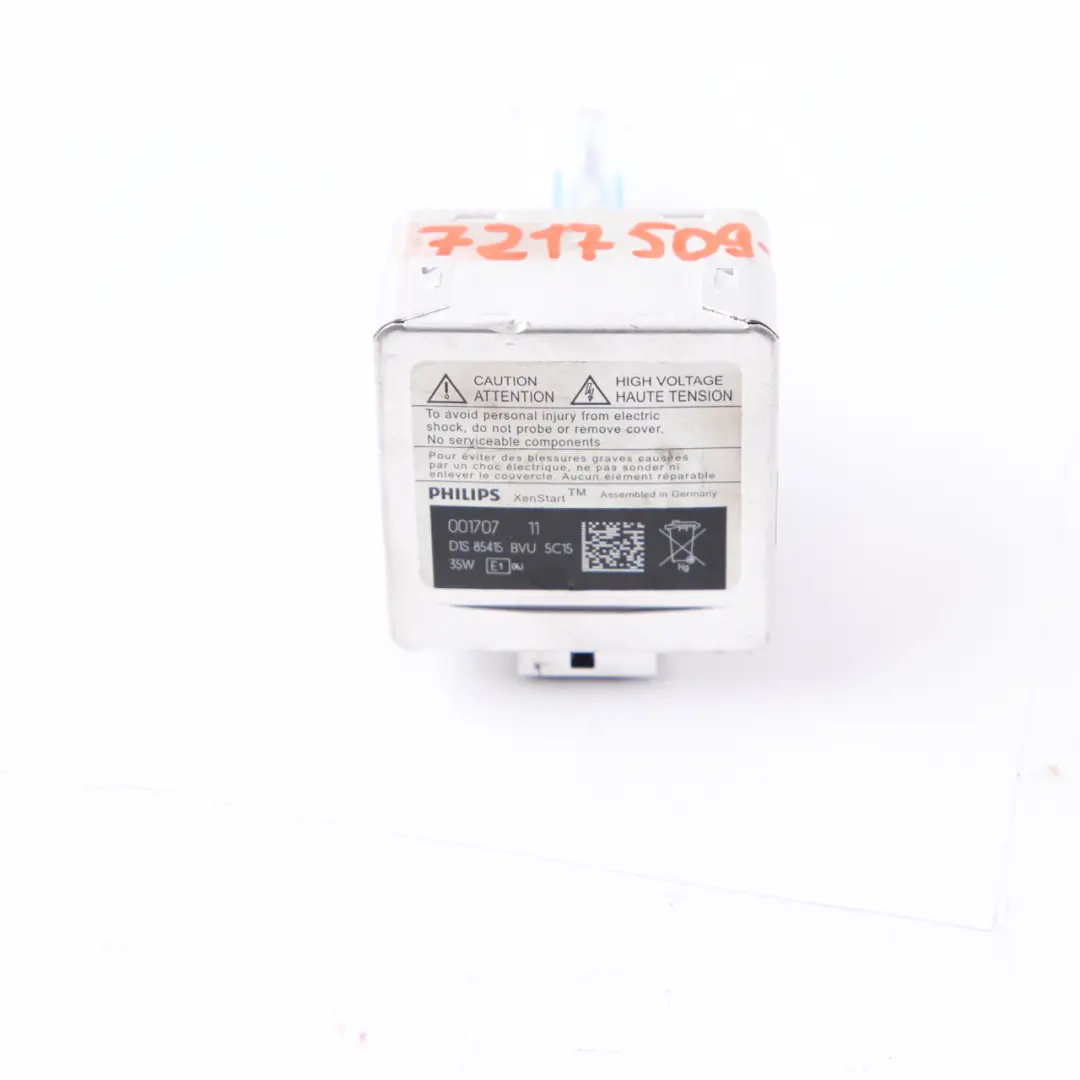 Bulb Xenon Light With Ignition Element Philips to BMW 1 3 5 Series E60 F10 F20 F30 with Part number 7217509 BMW 1 3 5 Series E60 F10 F20 F30 Bulb Xenon Light With Ignition Element Philips - SKU 7217509-2 - Part number 7217509