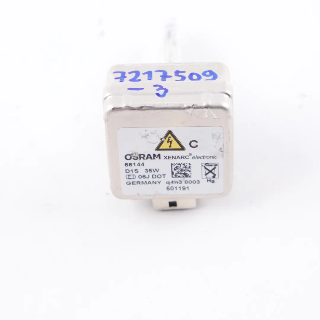 Birne Xenon BMW E60 F10 F20 F30 Licht Mit Zündelement Osram für mit Teilenummer 7217509 Birne Xenon BMW E60 F10 F20 F30 Licht Mit Zündelement Osram - SKU 7217509-3 - Teilenummer 7217509