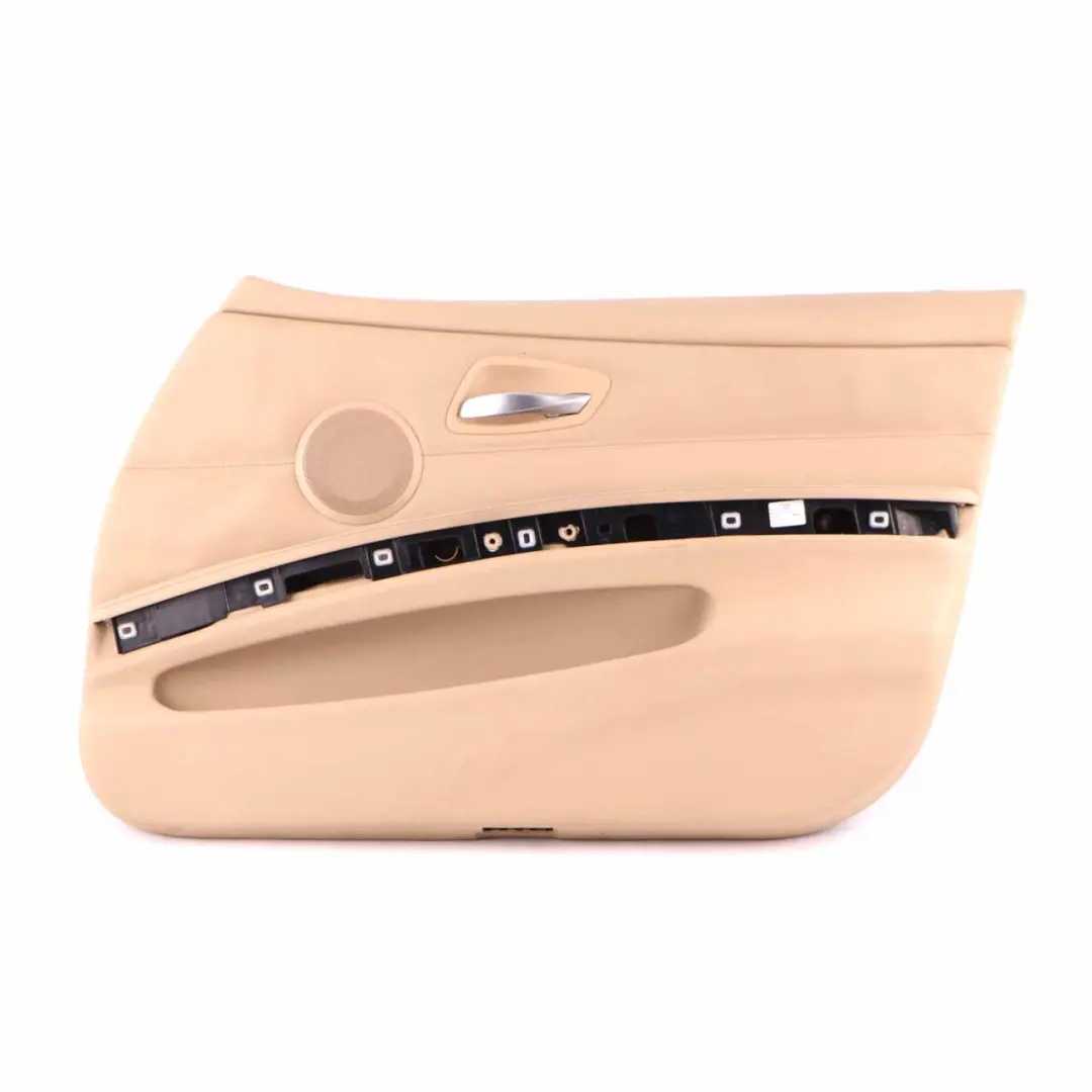 Door Card Front Right O/S Door Trim Panel Beige Leather to BMW E90 E91 with Part number 7217552 BMW E90 E91 Door Card Front Right O/S Door Trim Panel Beige Leather - SKU 7217552 - Part number 7217552