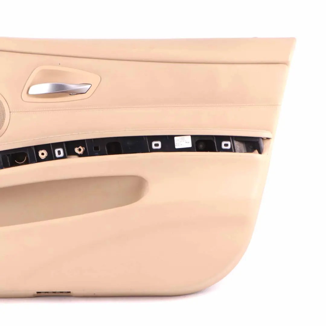 Door Card Front Right O/S Door Trim Panel Beige Leather to BMW E90 E91 with Part number 7217552 BMW E90 E91 Door Card Front Right O/S Door Trim Panel Beige Leather - SKU 7217552 - Part number 7217552