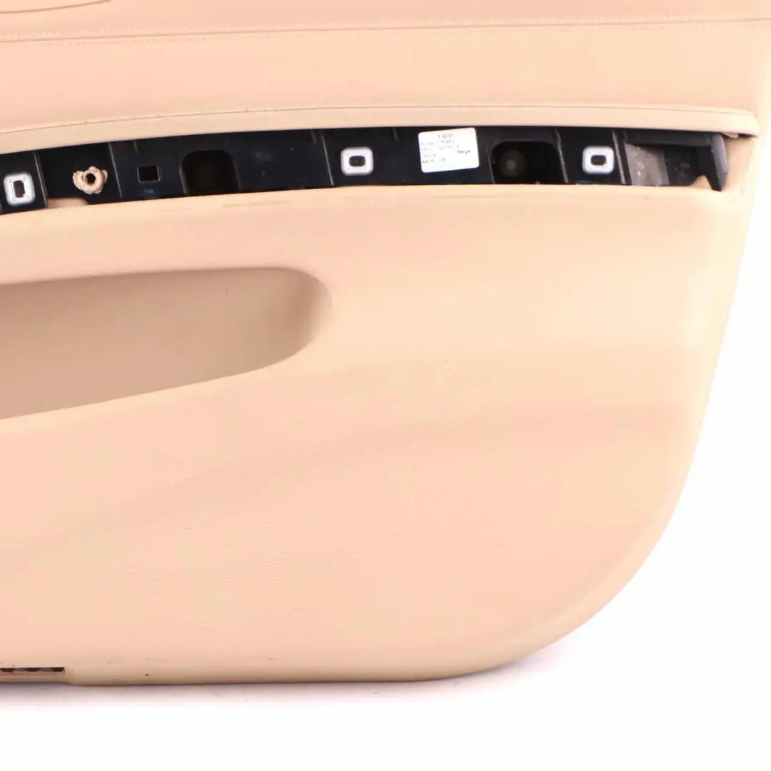BMW E90 E91 Door Card Front Right O/S Door Trim Panel Beige Leather - SKU 7217552 - Part number 7217552