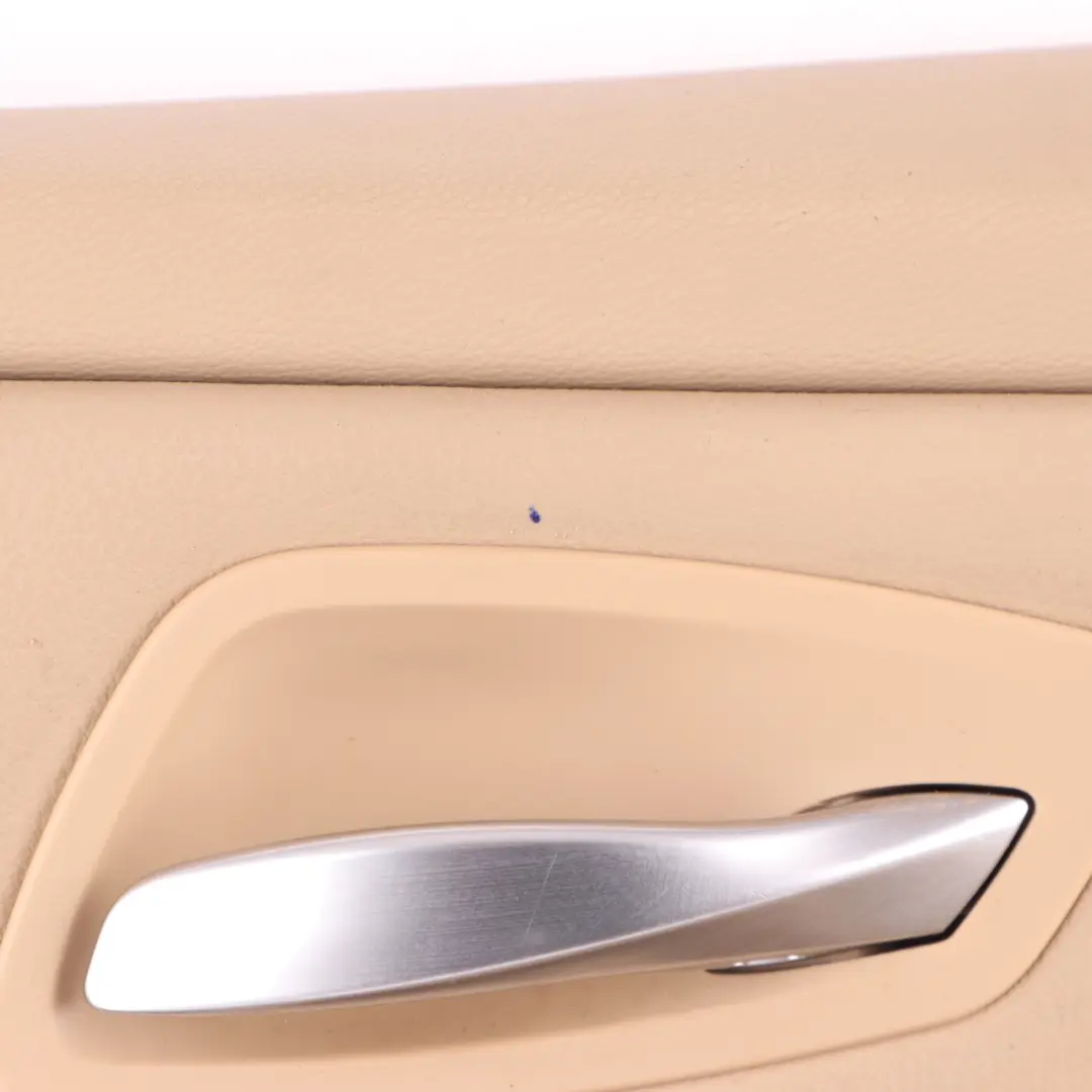 BMW E90 E91 Door Card Front Right O/S Door Trim Panel Beige Leather - SKU 7217552 - Part number 7217552