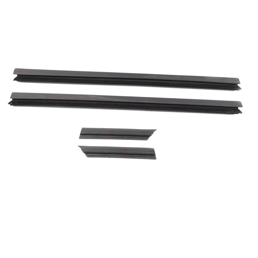 BMW E90 Door Card Rear Left Right Roller Blinds Lining Trim Set Black Leather - SKU 7217587-1 - Part number 7217587