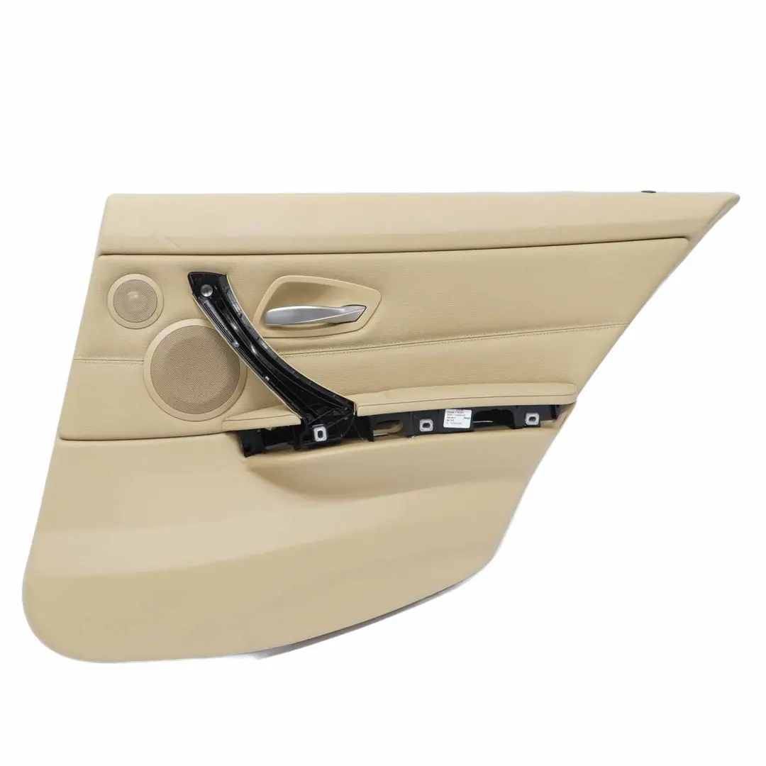 Tür Karte hinten Rechts Panel Abdeckung Trim Leder Dakota Beige für BMW E91 mit Teilenummer 7217600 BMW E91 Tür Karte hinten Rechts Panel Abdeckung Trim Leder Dakota Beige - SKU 7217600 - Teilenummer 7217600