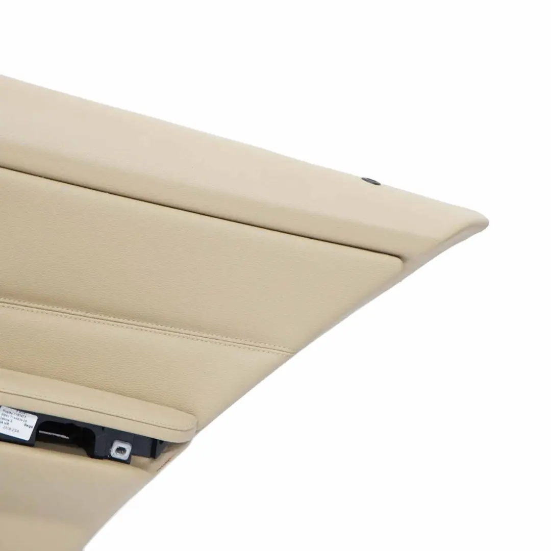 Scheda Porta Pannello Posteriore Destro Rivestimento Pelle Beige per BMW E91 con numero di parte 7217600 BMW E91 Scheda Porta Pannello Posteriore Destro Rivestimento Pelle Beige - SKU 7217600 - Numero di parte 7217600