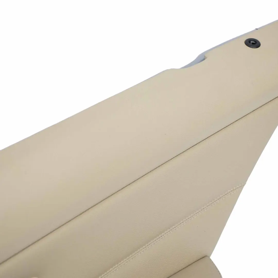 Tarjeta de Puerta Trasera Derecha Recubrimiento Cuero Dakota Beige para BMW E91 con número de pieza 7217600 BMW E91 Tarjeta de Puerta Trasera Derecha Recubrimiento Cuero Dakota Beige - SKU 7217600 - Número de pieza 7217600