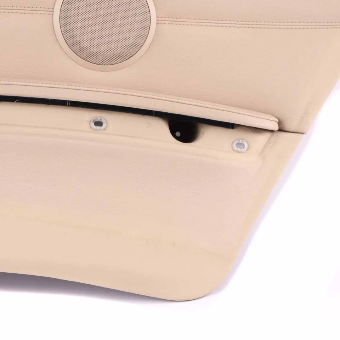 Lateral Trim Panel Rear Right O/S Lining Cream Beige Leather to BMW E92 with Part number 7218824 BMW E92 Lateral Trim Panel Rear Right O/S Lining Cream Beige Leather - SKU 7218824-1 - Part number 7218824