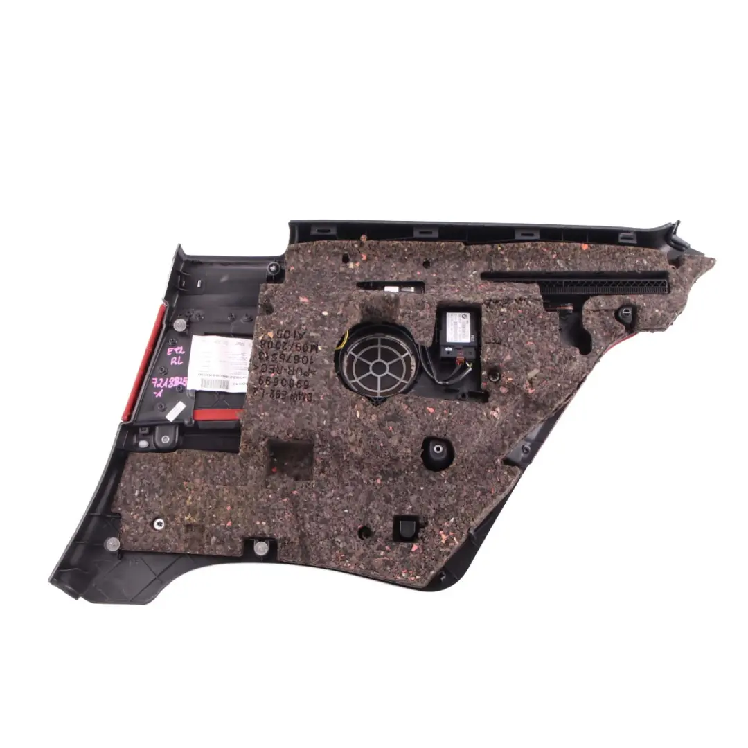 BMW E92 Lateral Trim Panel Rear Left N/S Side Cover Lining Red Leather - SKU 7218825-1 - Part number 7218825