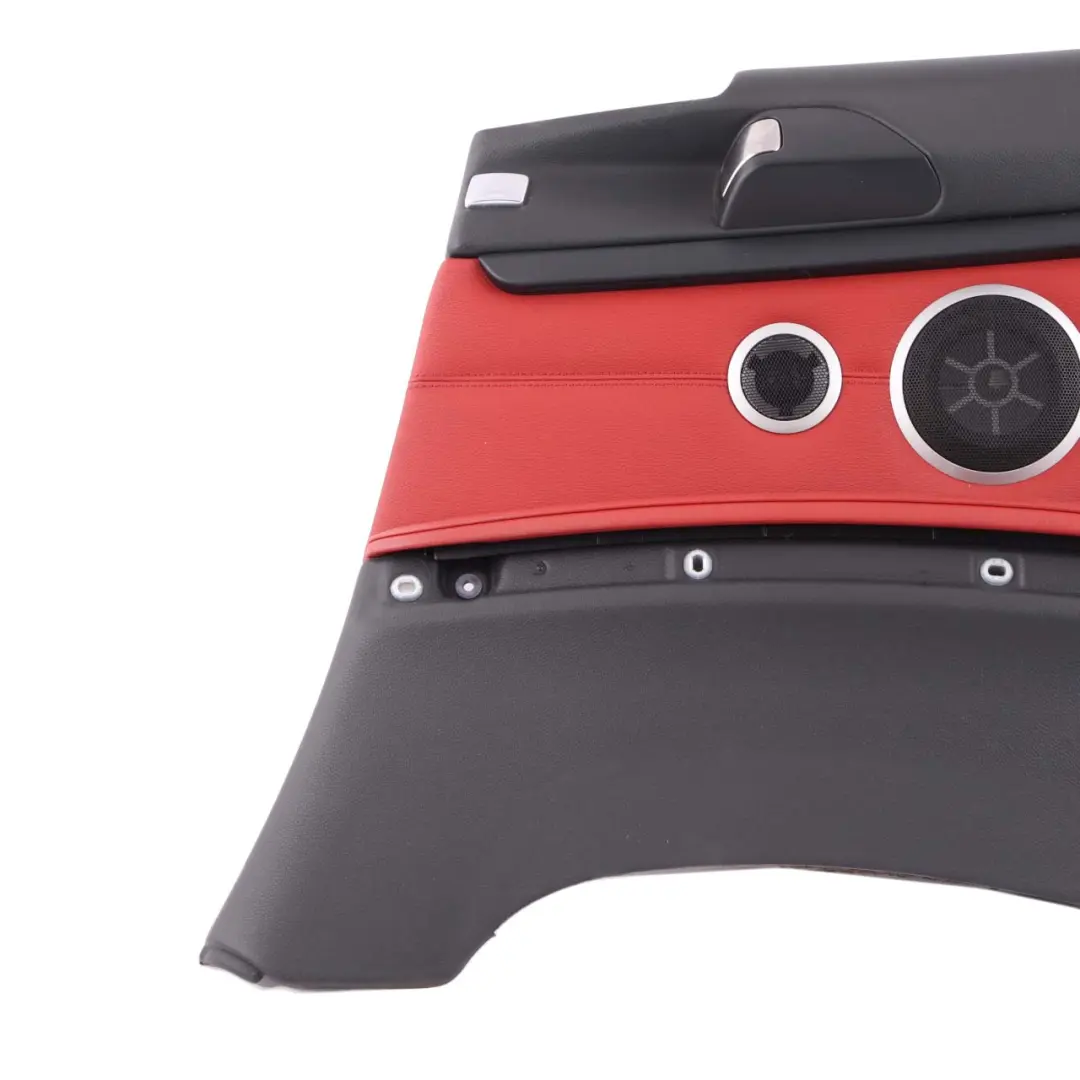 Lateral Trim Panel Rear Right O/S Cover Lining HiFi Red Leather to BMW E92 with Part number 7218826 BMW E92 Lateral Trim Panel Rear Right O/S Cover Lining HiFi Red Leather - SKU 7218826-1 - Part number 7218826