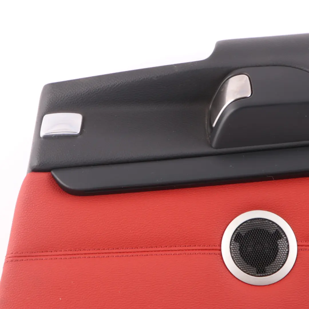 Lateral Trim Panel Rear Right O/S Cover Lining HiFi Red Leather to BMW E92 with Part number 7218826 BMW E92 Lateral Trim Panel Rear Right O/S Cover Lining HiFi Red Leather - SKU 7218826-1 - Part number 7218826