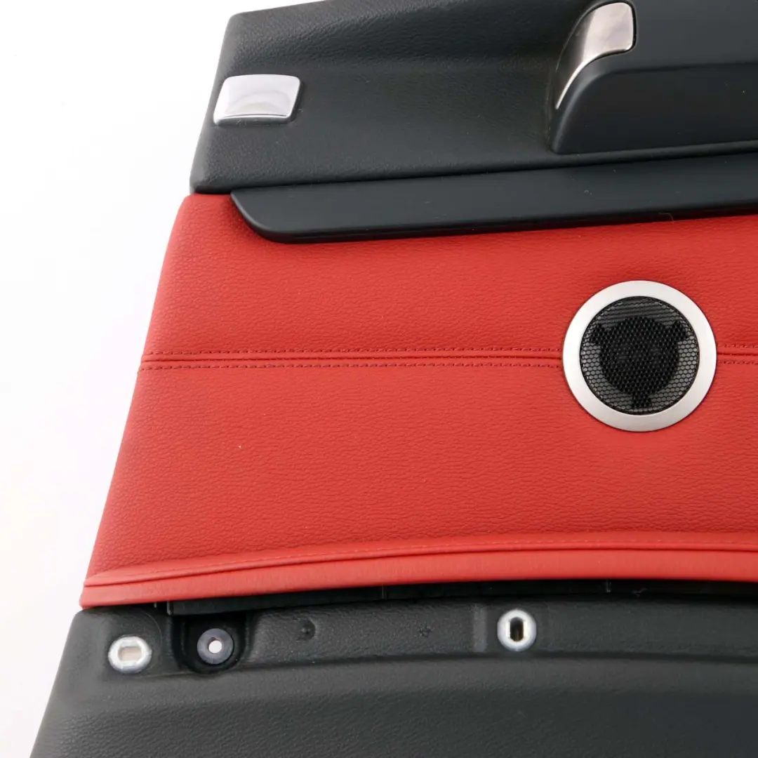 Lateral Trim Panel Rear Right O/S Cover Lining HiFi Red Leather to BMW E92 with Part number 7218826 BMW E92 Lateral Trim Panel Rear Right O/S Cover Lining HiFi Red Leather - SKU 7218826-1 - Part number 7218826