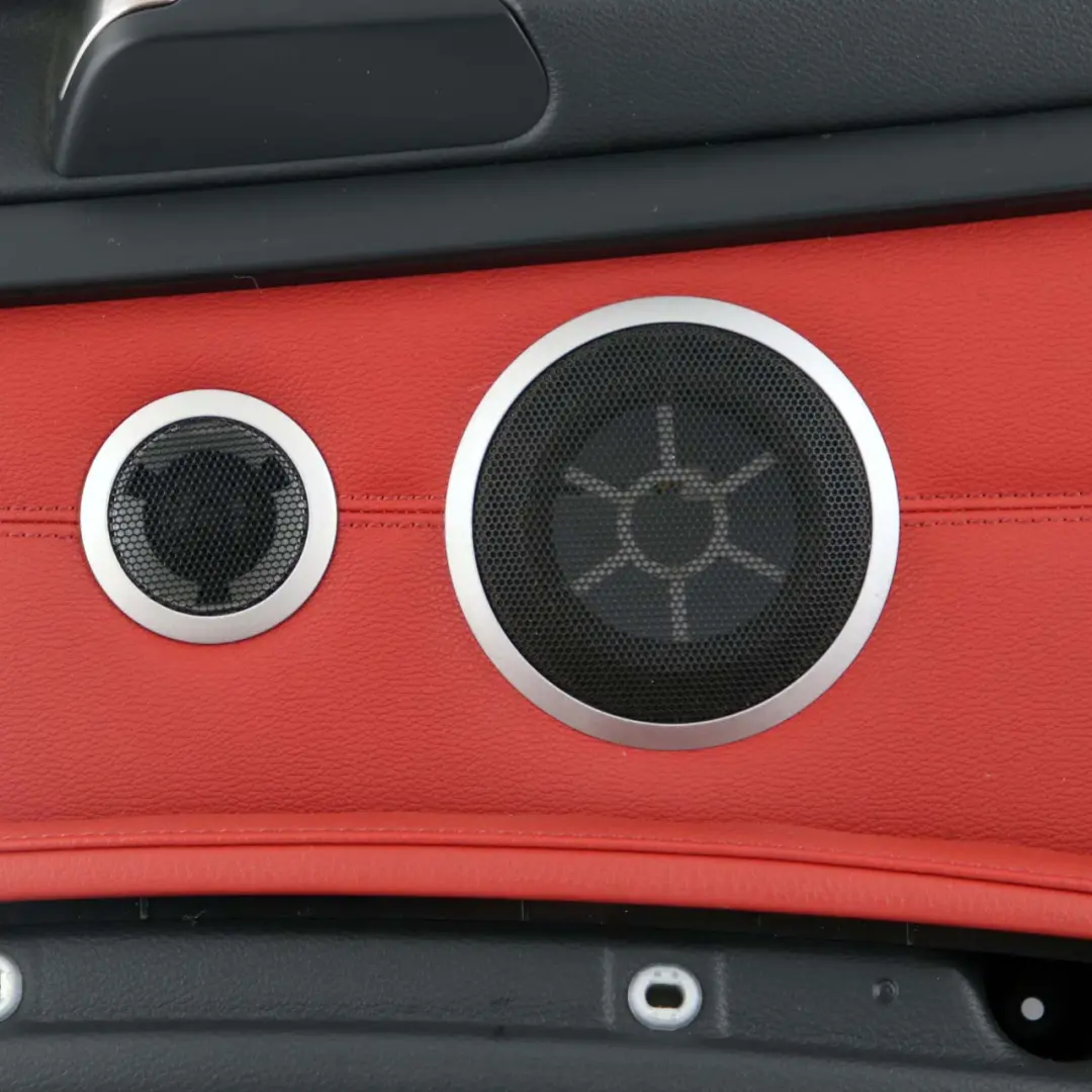 Lateral Trim Panel Rear Right O/S Cover Lining HiFi Red Leather to BMW E92 with Part number 7218826 BMW E92 Lateral Trim Panel Rear Right O/S Cover Lining HiFi Red Leather - SKU 7218826-1 - Part number 7218826