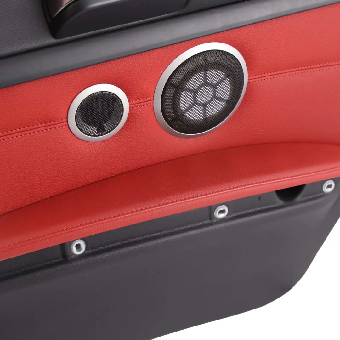 Lateral Trim Panel Rear Right O/S Cover Lining HiFi Red Leather to BMW E92 with Part number 7218826 BMW E92 Lateral Trim Panel Rear Right O/S Cover Lining HiFi Red Leather - SKU 7218826-1 - Part number 7218826