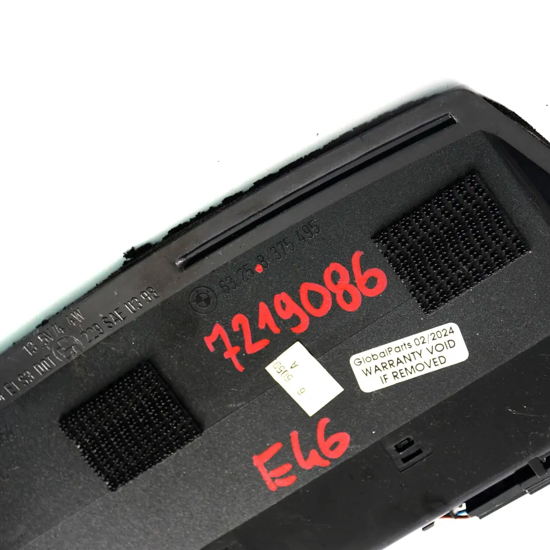 BMW E46 Luce Freno Posteriore Terza Lampada Stop Centrale Nero 8375495 - SKU 7219086 - Numero di parte 7219086