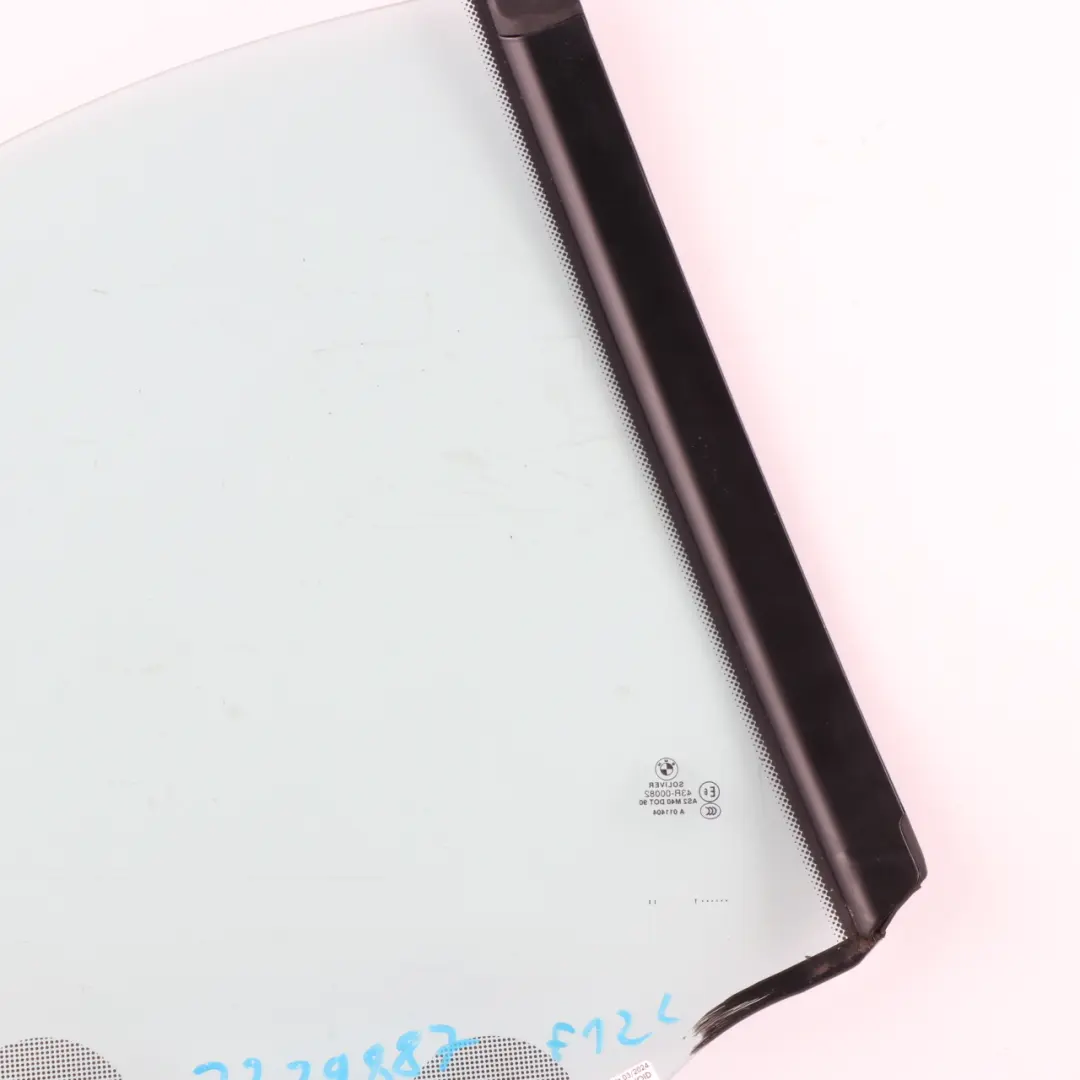 Side Window Glass BMW F12 Cabrio Convertible Rear Left N/S AS2 Glazing to with Part number 7219887 Side Window Glass BMW F12 Cabrio Convertible Rear Left N/S AS2 Glazing - SKU 7219887 - Part number 7219887