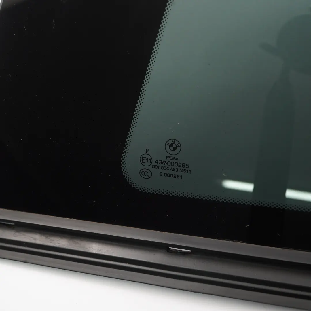 Vitre de custode arrière gauche Vitrage vert AS3 pour BMW F13 à propos du numéro de pièce 7219889 BMW F13 Vitre de custode arrière gauche Vitrage vert AS3 - SKU 7219889 - Numéro de pièce 7219889