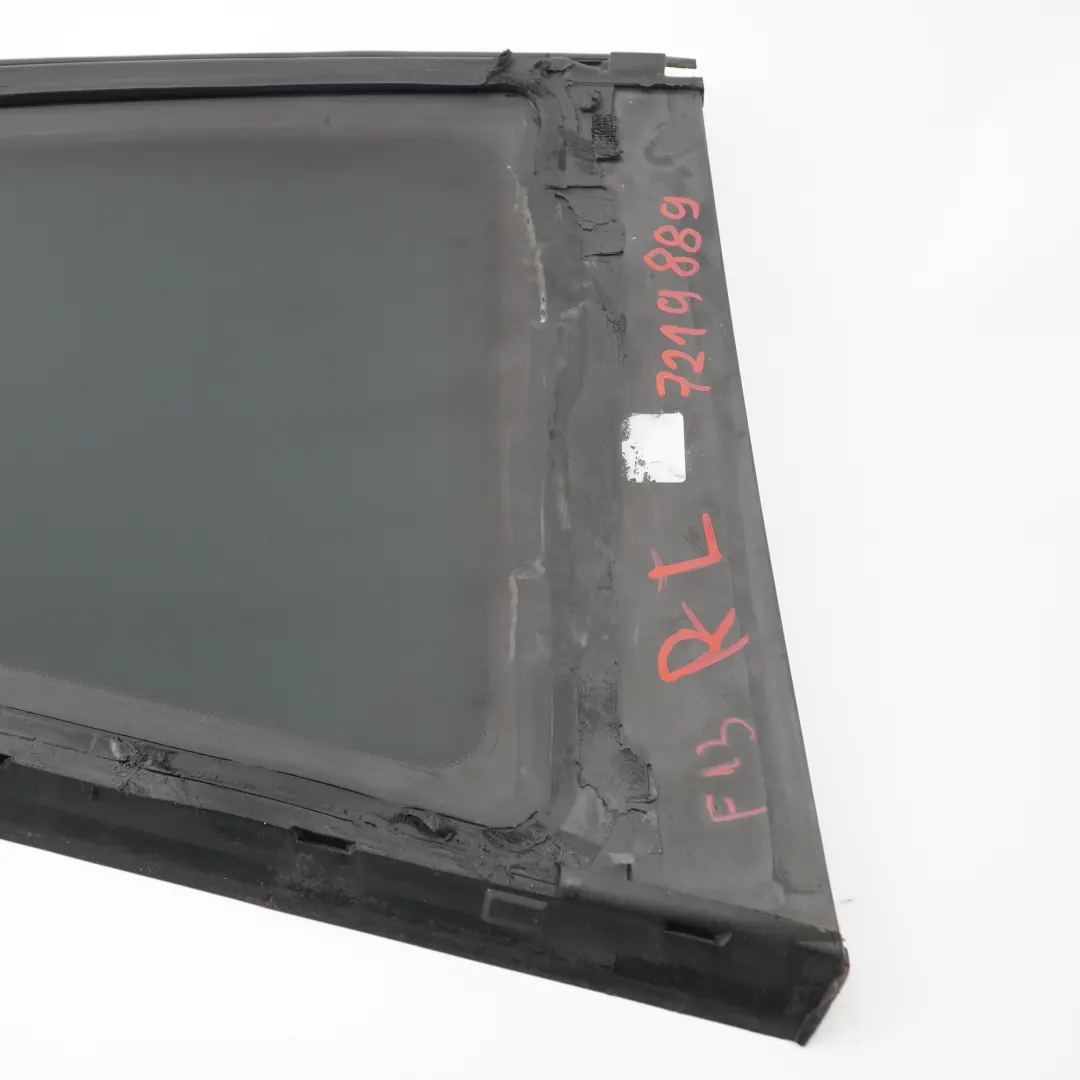 BMW F13 Lado Ventana Cuarto Vidrio Trasero Izquierdo Vidrio Verde AS3 - SKU 7219889 - Número de pieza 7219889