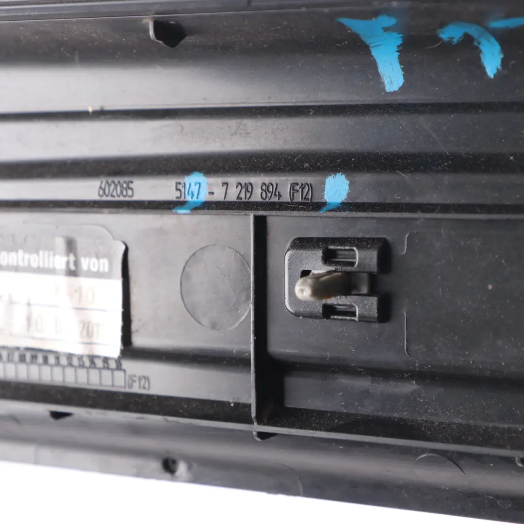 Door Sill Cover Trim Panelling Illuminated Right O/S to BMW F12 with Part number 7219894 BMW F12 Door Sill Cover Trim Panelling Illuminated Right O/S - SKU 7219894 - Part number 7219894