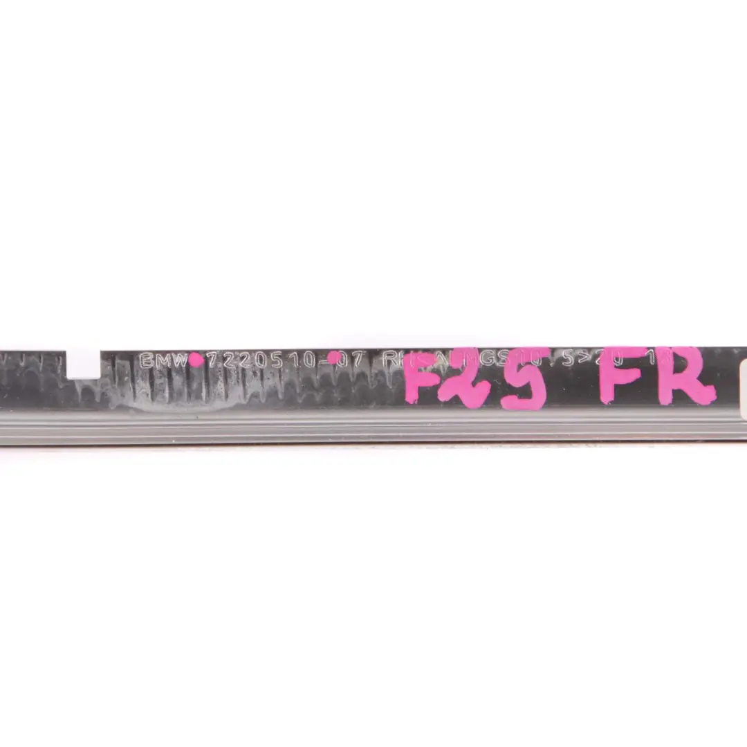  Bandeau protection vitre BMW X3 F25 Porte Avant Droite Cadre Rail Alu - SKU 7220510 - Numéro de pièce 7220510