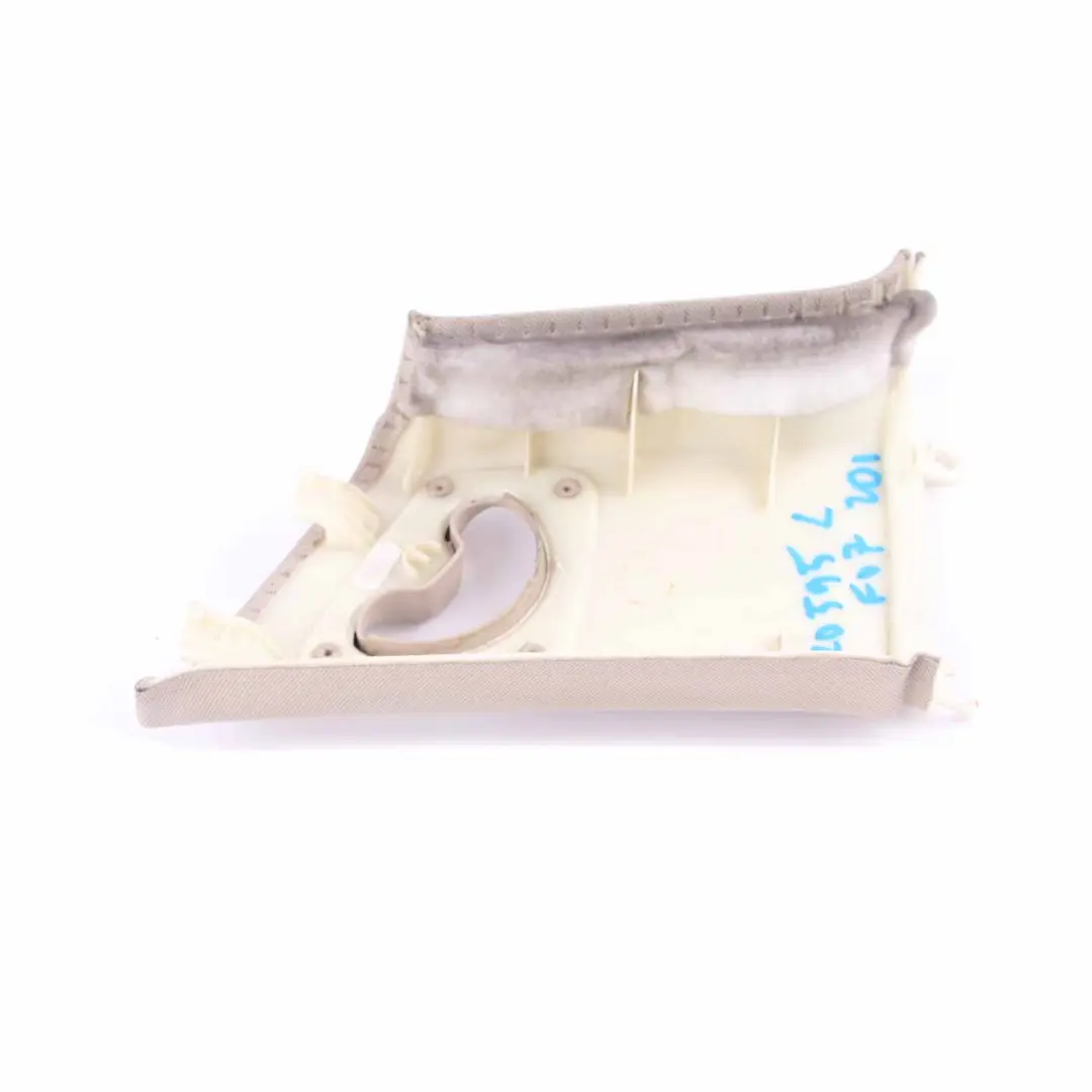 Pillar Cover Column Top Trim Rear Left N/S Covering Oyster to BMW F07 C with Part number 7220595 BMW F07 C Pillar Cover Column Top Trim Rear Left N/S Covering Oyster - SKU 7220595 - Part number 7220595