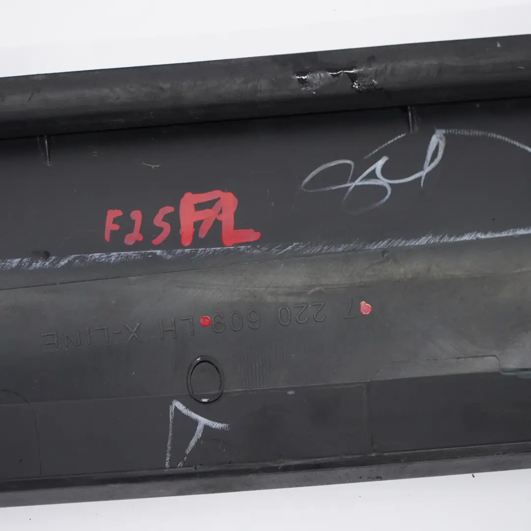  Moldura de umbral de puerta BMW X3 F25 Panel balancín delantero izquierdo X-Line - SKU 7220609 - Número de pieza 7220609
