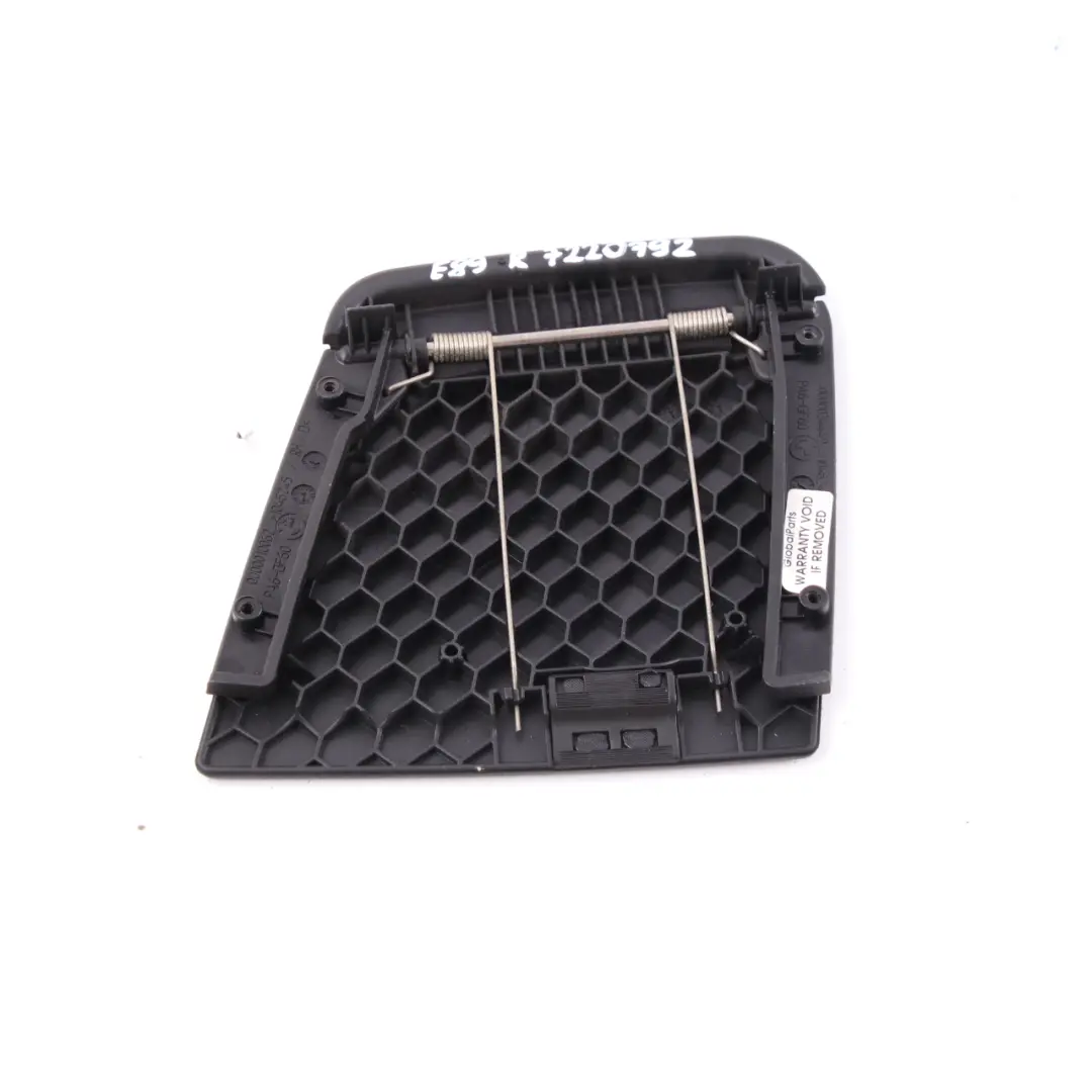 Flap Cubierta Salida Plegable Tapa Superior Derecha Negro para BMW Z4 E89 con número de pieza 7220792 BMW Z4 E89 Flap Cubierta Salida Plegable Tapa Superior Derecha Negro - SKU 7220792 - Número de pieza 7220792